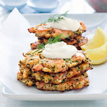 Salmon Fritter Salad