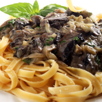 Creamy Fettucine with Mushrooms