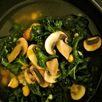 Rice with Mushrooms & Kale – MyDailyMoment